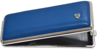 Портсигар кожаный синий V.H. 904354