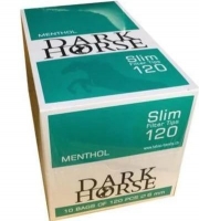 Блок фильтров для самокруток 6 мм Dark Horse Slim Mentol 10x120 шт
