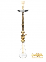 Кальян Khalil Mamoon - Prince Gold (1 тарелка) (Колба Египетская Прозрачная)