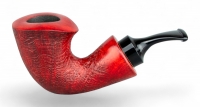 Трубка Reverse Calabash B123R — Anton, красная, бриар, акрил