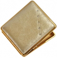 Портсигар кожаный золотой V.H. 80205