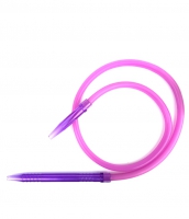 Шланг для кальяна силиконовый с акриловой рукояткой (фиолетовый)