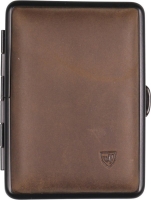 Портсигар кожаный темно коричневый  V.H. 605310