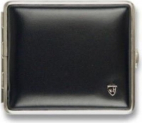 Портсигар кожаный черный V.H. 605607