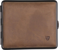 Портсигар кожаный темно коричневый V.H. 605626