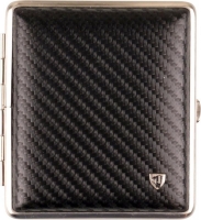 Портсигар кожаный черный V.H. 605701