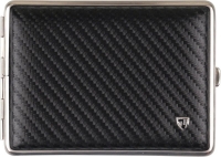Портсигар кожаный черный V.H. 612961 (100мм)