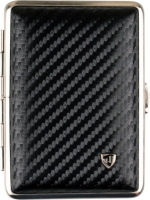 Портсигар кожаный черный V.H. 605301