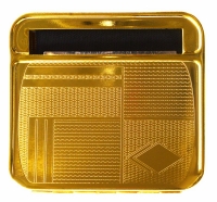 Машинка для самокруток золотая 70 мм Atomic 0125107-2