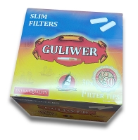 Блок фільтрів для самокруток 6 мм Guliwer Slim 30x150 шт