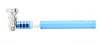 Трубка для курения стеклянная голубая Atomic 0212832-2