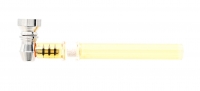 Трубка для курения стеклянная желтая Atomic 0212832-3