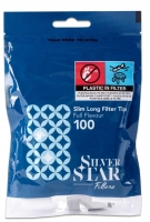 Фильтры для самокруток Silver Star Slim Long 6*22мм 100шт