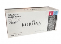 Гильзы для сигарет KORONA SLIM WHITE 250