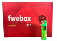 Сигаретные гильзы Firebox 500 и пьезо зажигалка 980116