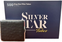 Сигаретные гильзы Silver Star 500 и портсигар Atomic 980314