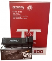 Сигаретные гильзы T&T 500 и машинка Atomic 980415