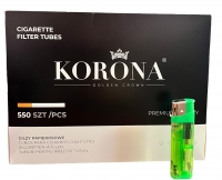 Сигаретные гильзы Korona 550 и пьезо зажигалка 980616