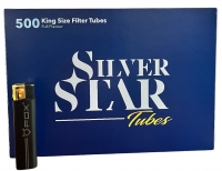 Сигаретные гильзы Silver Star 500 и xfox зажигалка 980318