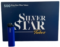 Сигаретные гильзы Siver Star 500 и зажигалка Cricket 980320