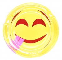 Стеклянная пепельница Atomic Smiley 0210204-6