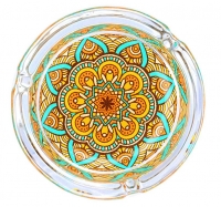 Стеклянная пепельница Atomic Mandala 0210213-2