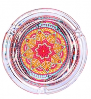 Стеклянная пепельница Atomic Mandala 0210213-3