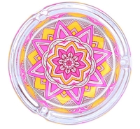 Стеклянная пепельница Atomic Mandala 0210213-6