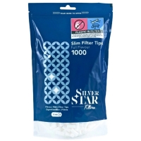 Фильтры для самокруток Silver Star Slim 6*15мм 1000 шт