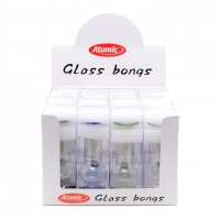 Фото 1 - Бонг Atomic Mini Glass Bong 12cm Ассорти