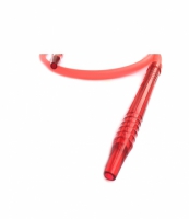 Фото 1 - Шланг для кальяна силиконовый с акриловой рукояткой (красный)