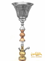 Фото 1 - Кальян Khalil Mamoon - Zoheria Double Ice Gold (Колба Khalil Mamoon Silver)