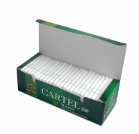 Фото 1 - Гильзы для набивки сигарет CARTEL Ментол (200)