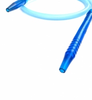 Фото 1 - Шланг для кальяна силиконовый с акриловой рукояткой (синий)