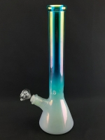 Фото 1 - Стеклянный Бонг Holographic Rainbow Beaker